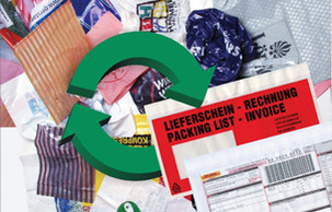 Unipack_pcr_umweltbewusst_detail Begleitpapiertasche recycling PCR