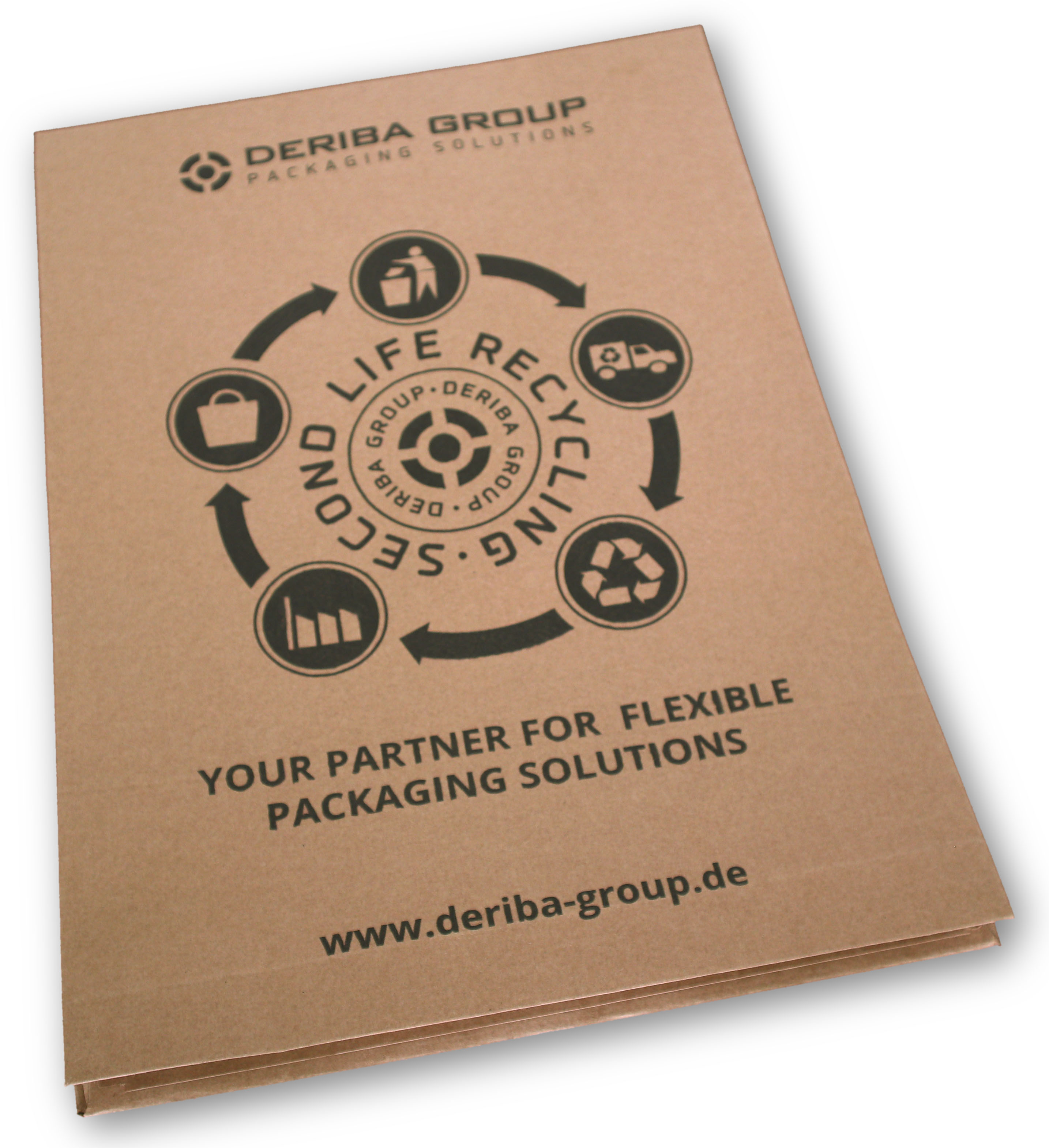 Debapost Secondlife Papierversandtasche mit Aufdruck Deriba Group