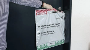 Anhängen DEBAPOST Versandtasche Kontaktvermeidung
