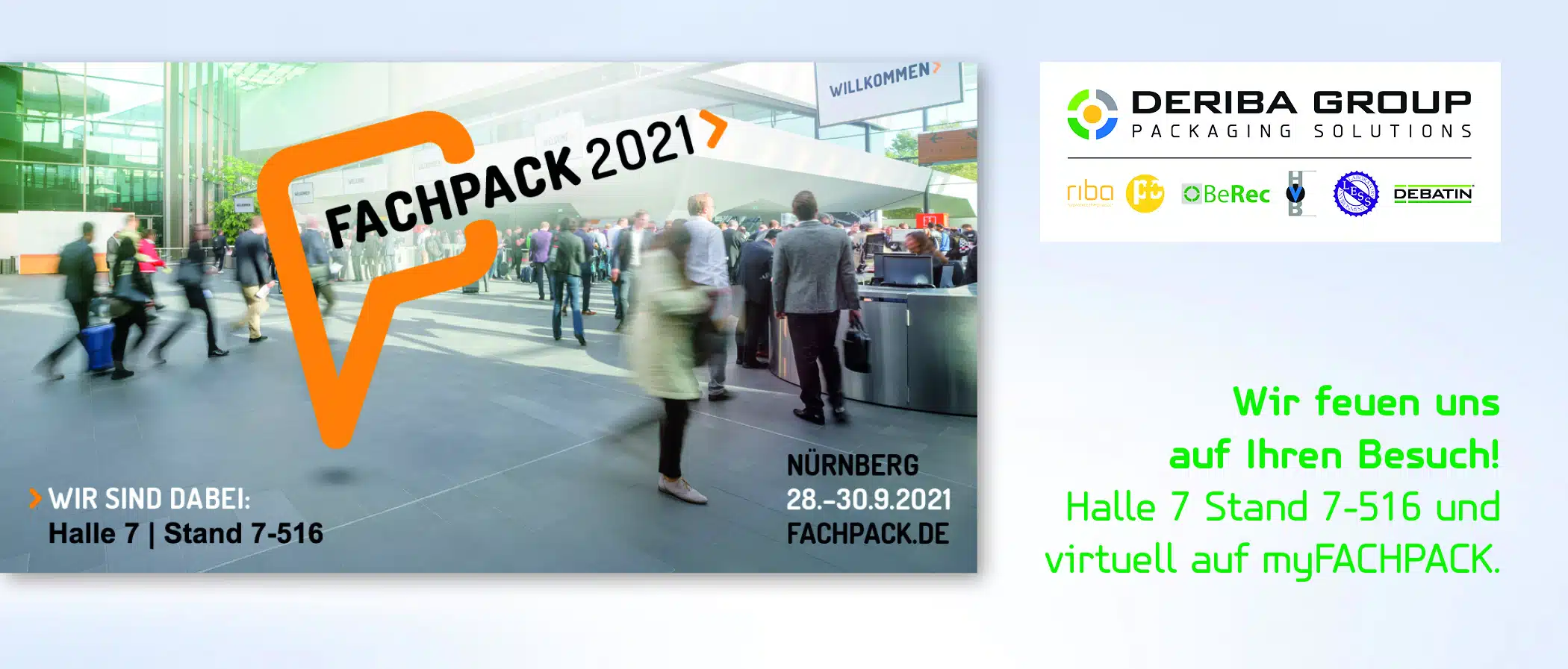 DEBATIN auf der Fachpack 2021 DEBATIN auf der Fachpack 2021 - Betragsbild Header