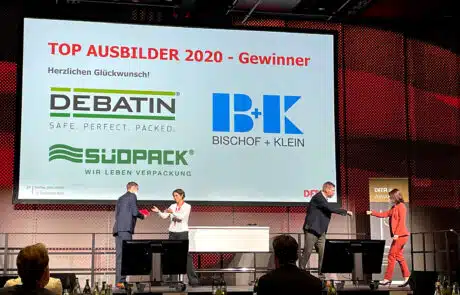 Preiverleihung Bühne DEBATIN Top Ausbilder 2020 Preiverleihung Bühne DEBATIN Top Ausbilder 2020