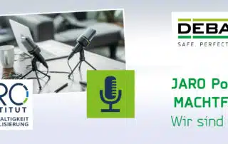 Headerbild Podcat mit JARO Thema Machtfrage