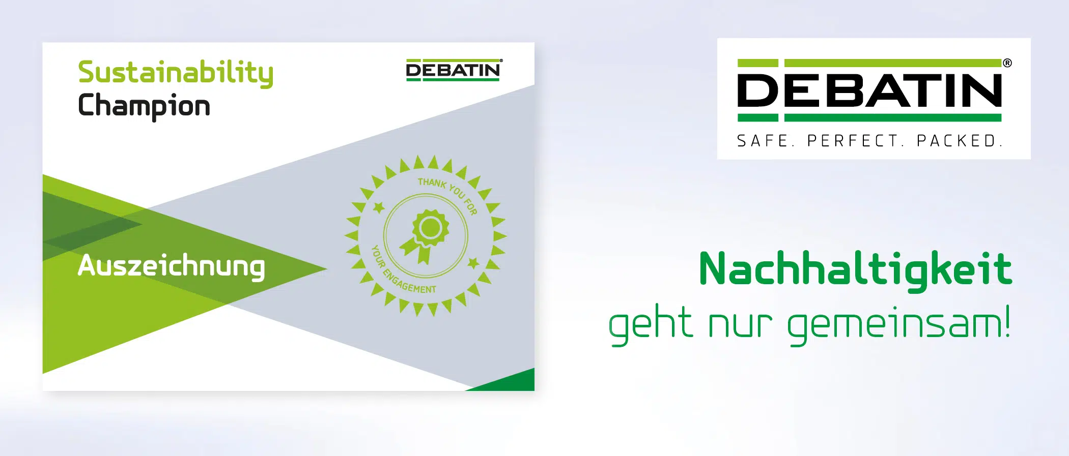 Nachhaltige Lieferkette und DEBATIN Sustainability Champion