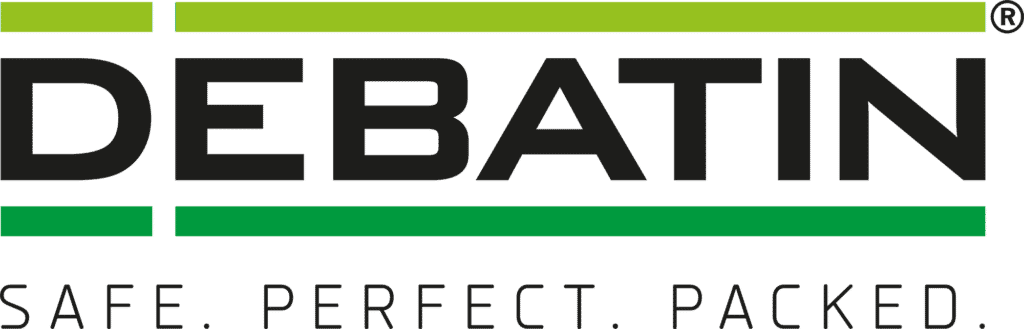 DEBATIN Logo mit Claim SAFE. PERFECT. PACKED.