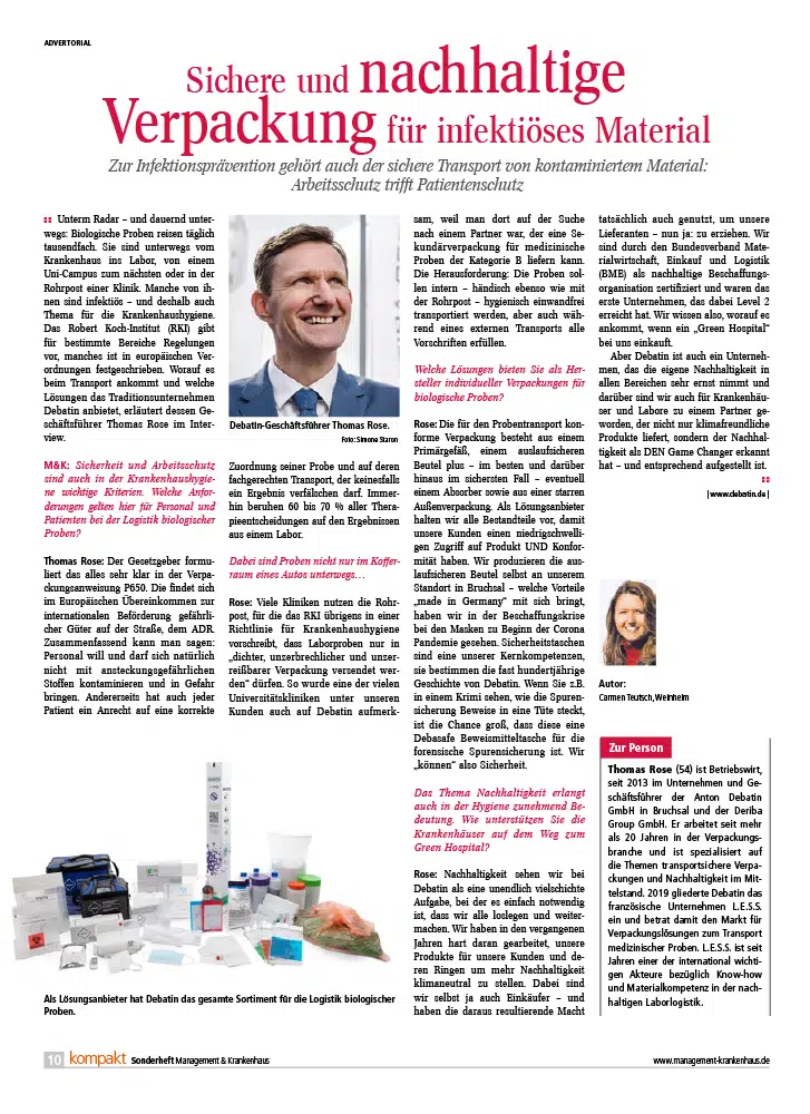 Management & Krankenhaus DEBATIN