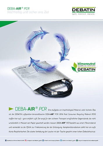 DEBA-AIR PCR Luftpolstertasche Produktdatenblatt Vorschau