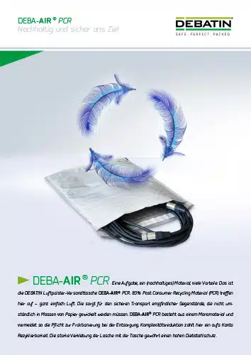 DEBA-AIR PCR Luftpolstertasche Produktdatenblatt Vorschau
