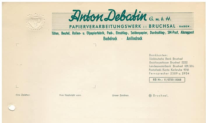 1959 Briefpapier