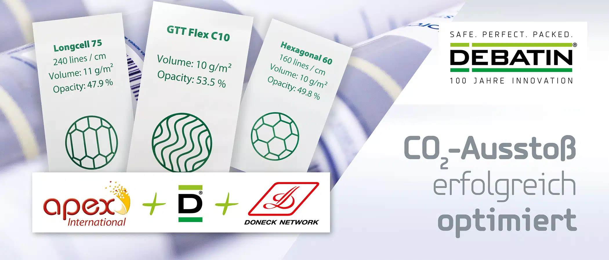 Debatin Header für den Blog "DEBATIN Projekt mit Apex International und Doneck Euroflex S.A."