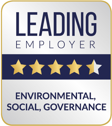 STAR RATING_ESG_4,5 Leading Employers Sternegrafik - Environmental, Social, Governance mit 4,5 Sternen
