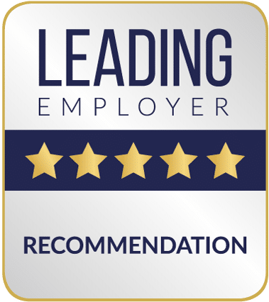 STAR RATING_RECOMMENDATION_5 Leading Employers Sternegrafik - Recommendation mit 5 Sternen