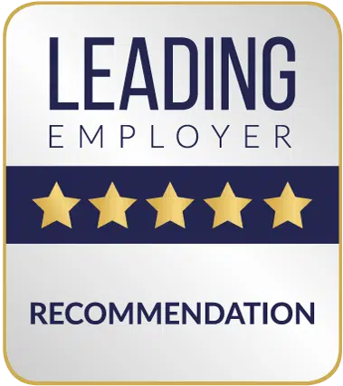STAR RATING_RECOMMENDATION_5 Leading Employers Sternegrafik - Recommendation mit 5 Sternen