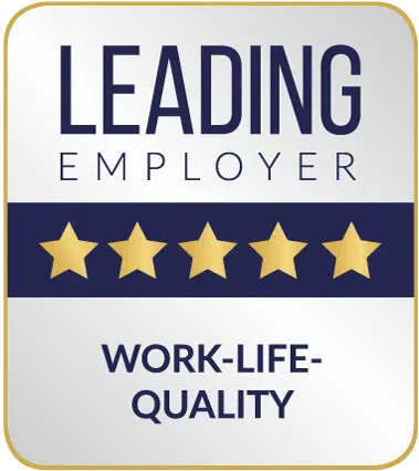 STAR RATING_WORK-LIFE-QUALITY_5 Leading Employers Sternegrafik - WORK-LIFE-QUALITY mit 5 Sternen